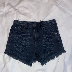 Black American Eagle jean shorts